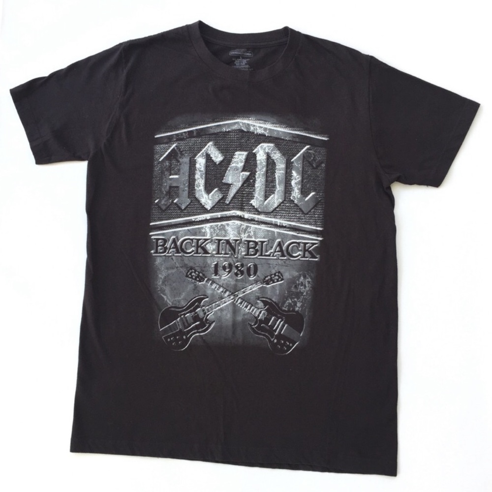 AC/DC Back in Black Graphic T Shirt